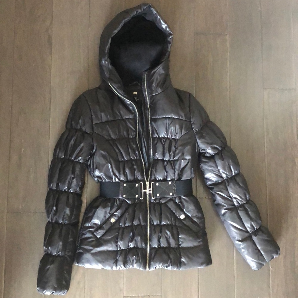 Black puffer jacket